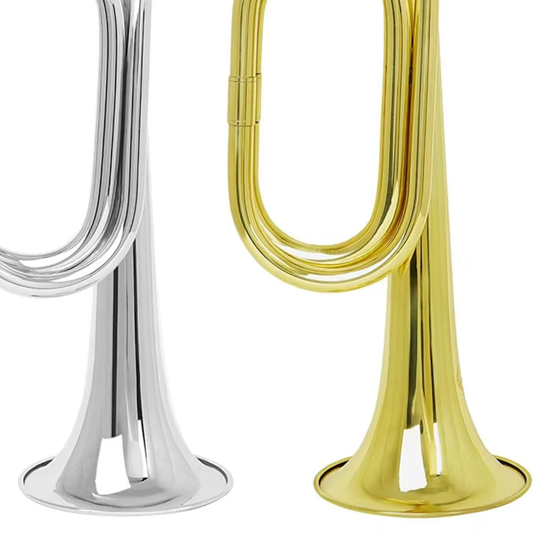 

Bugle Call Trumpet Brass Cavalry Horn Military Chong Fenghao Pure Copper Step Trumpet Musical Instrument