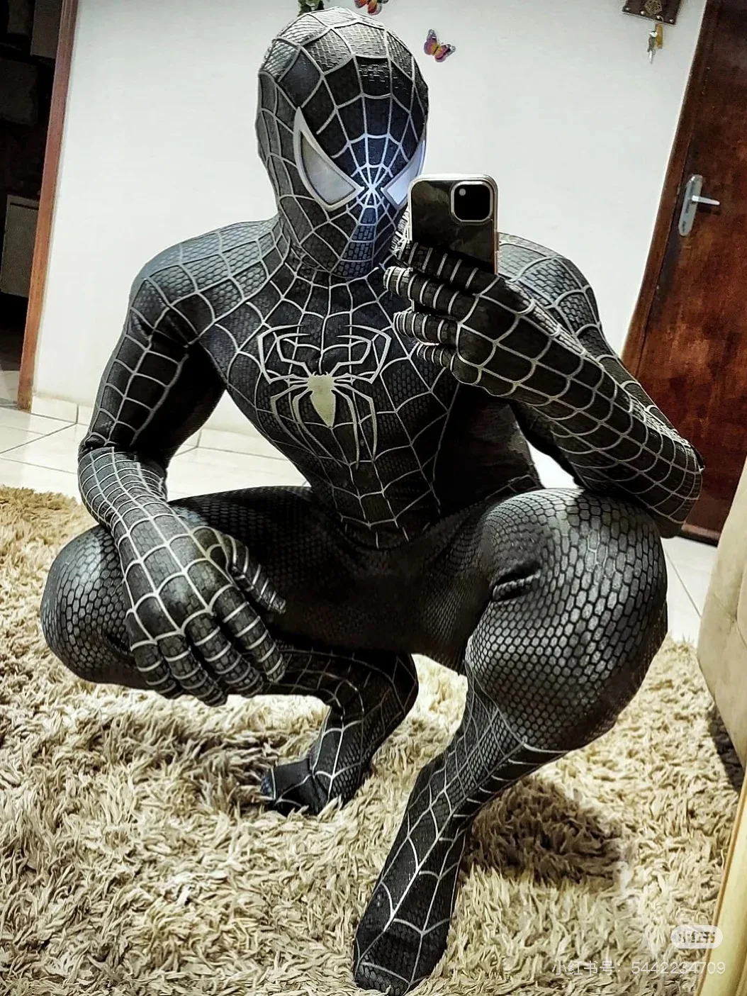 トビー・マグワイア スパイダーマン コスチューム ブラック