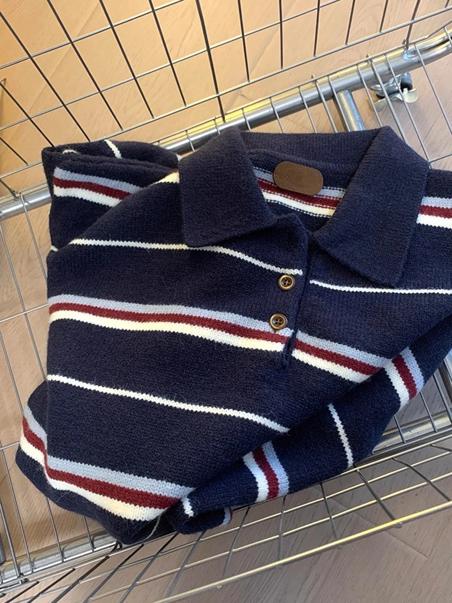 

Faionable Korean Sle Striped Ne Knitwear Long Sve Color Blo Casual Top Ele Winter New Arrival Women's Swe...