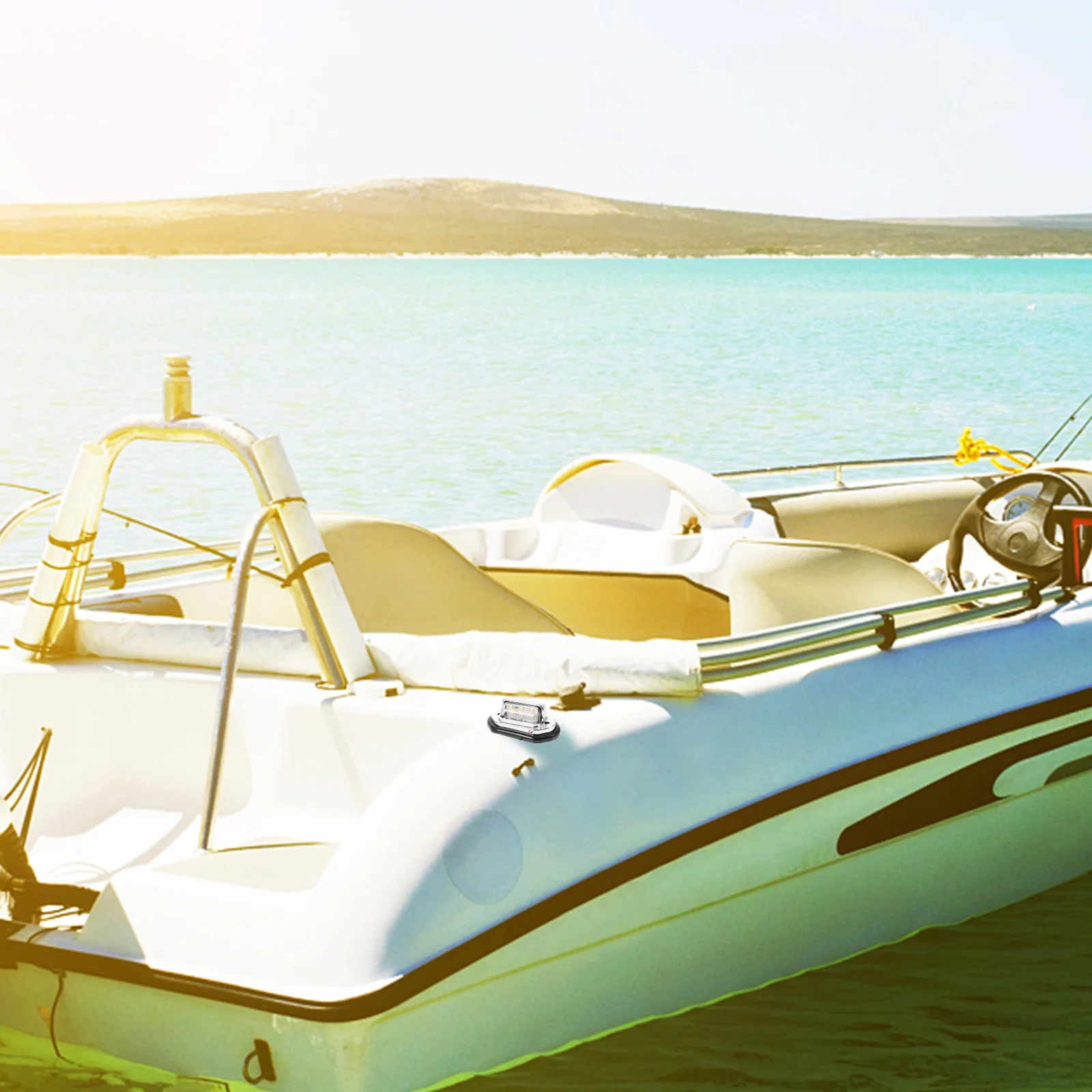 

2pcs Led Navigation Lights Marine Boat Signal Lamps Waterproof Low Power Consumption Easy Install Universal Yacht Pontoon