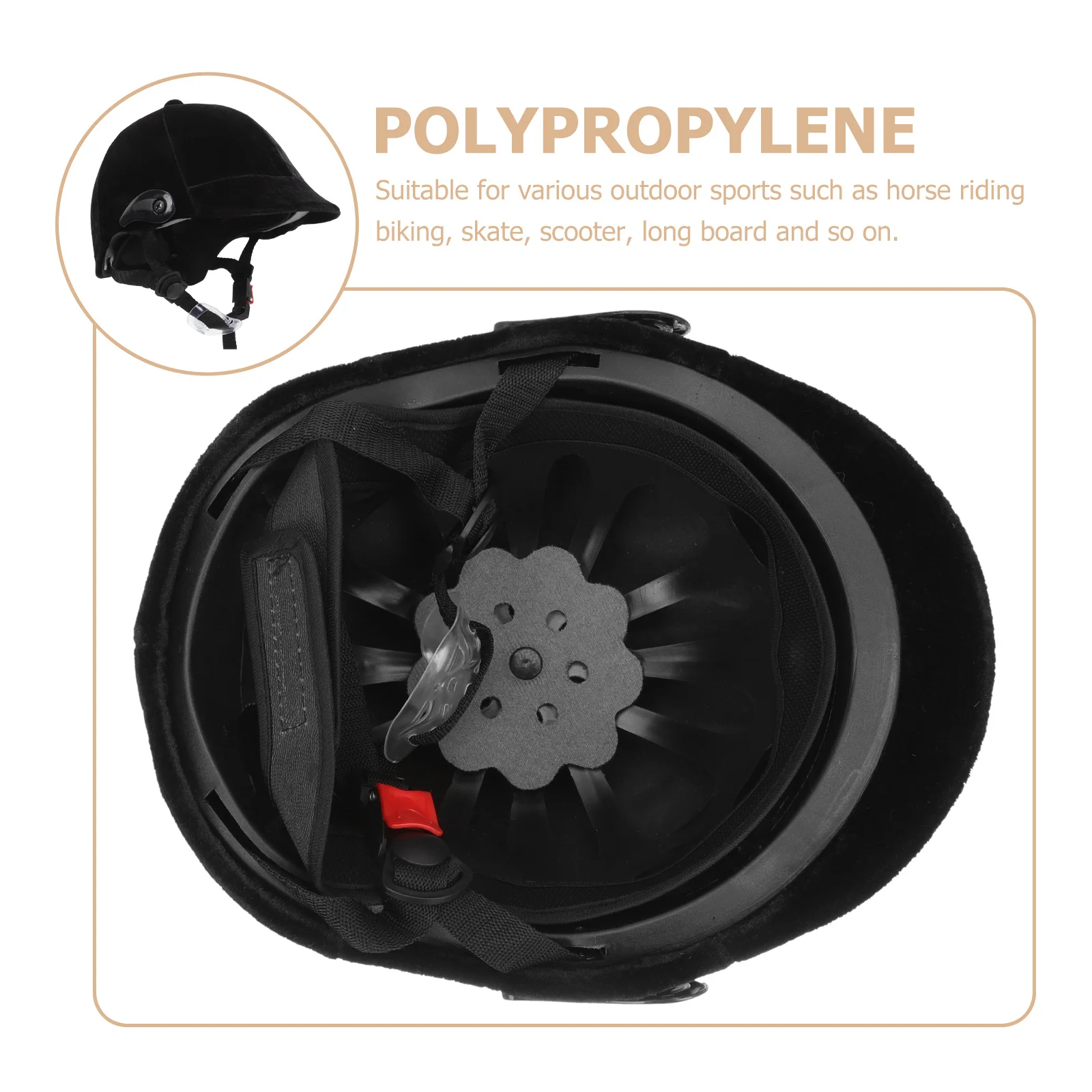 Adjustable Equestrian with Full Ventilation Comfortable Fit Removable Padding for Horse Riding Biking Skating