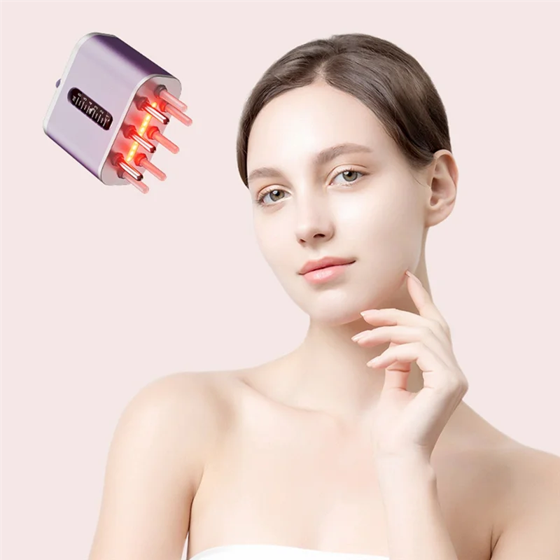 فرشاة تدليك الشعر الكهربائية لزيت الشعر لعلاج الشعر ونمو الطب والزيوت العطرية -A-A77G