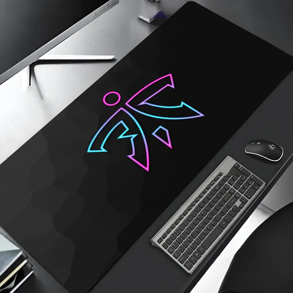 FnaticS Alfombrilla de ratón para juegos Borde de bloqueo Computadora grande Gamer Valorant Alfombrilla de ratón de Arte de goma grande Alfombrilla de escritorio para computadora portátil