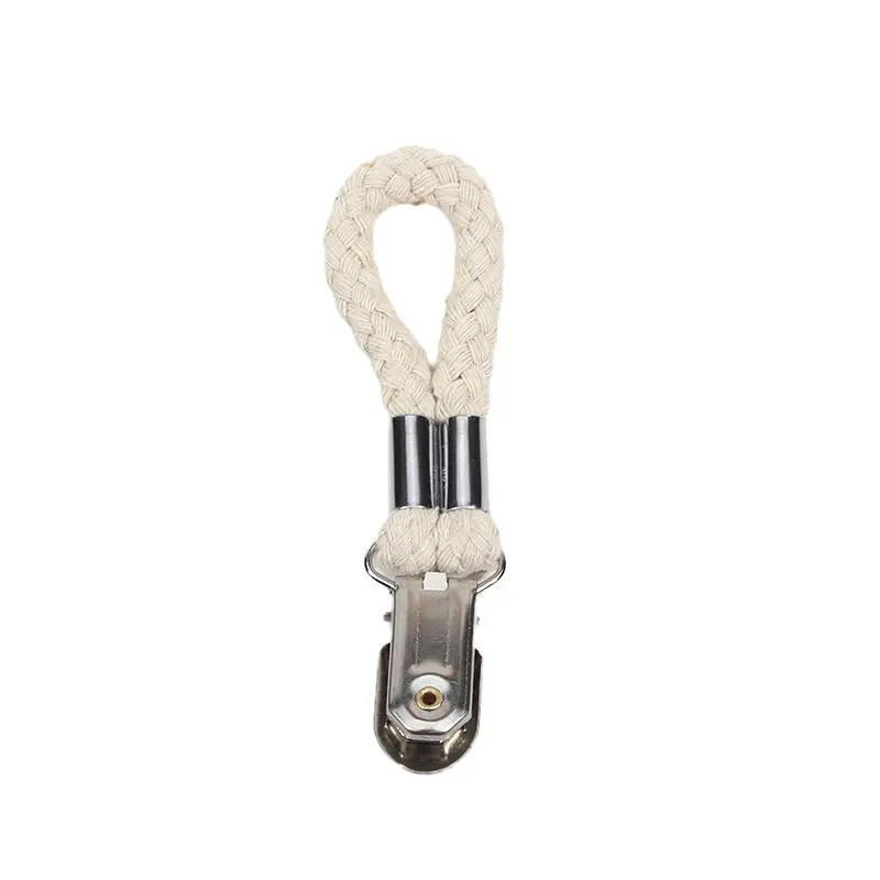 1/2PCS Bad Handtuch Clips Geflochtene Mehrzweck Kleiderbügel Bad Baumwolle Schleife Handtuch Clip Metall Clamp Küche Hause lagerung – Detail 18