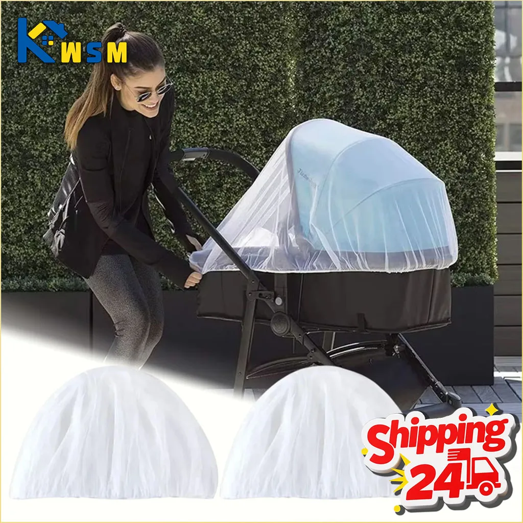 1-20PCS Universal Mosquito Net Cover Full Half Enclosure Breathable Fine Mesh for Infant Carriage Outdoor Travel Protection