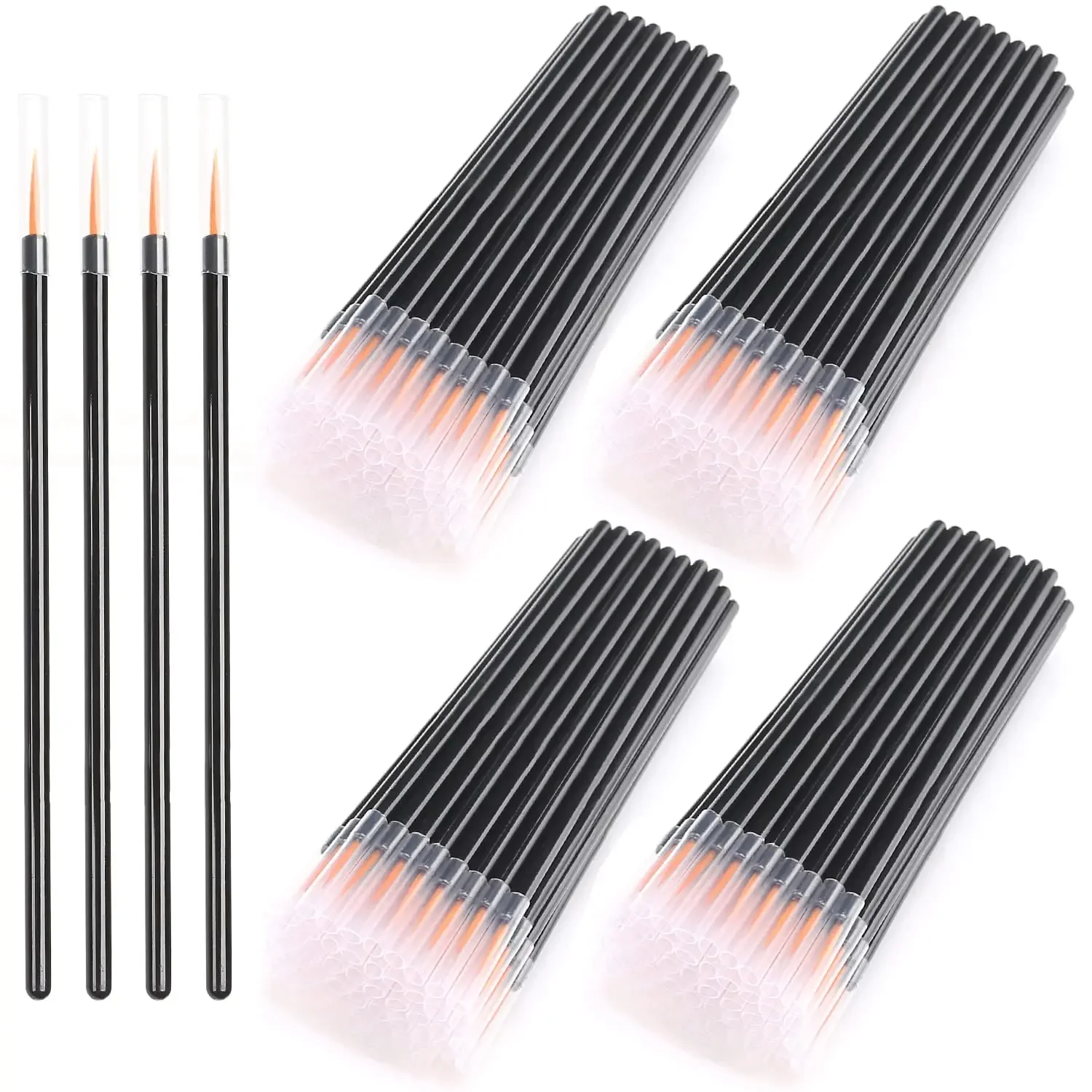 500 ชิ้นขายส่ง Disposable Eye Liner Wand Applicator เครื่องสําอางแปรงแต่งหน้า Eye Line Lip Line วาด Make Up Tools