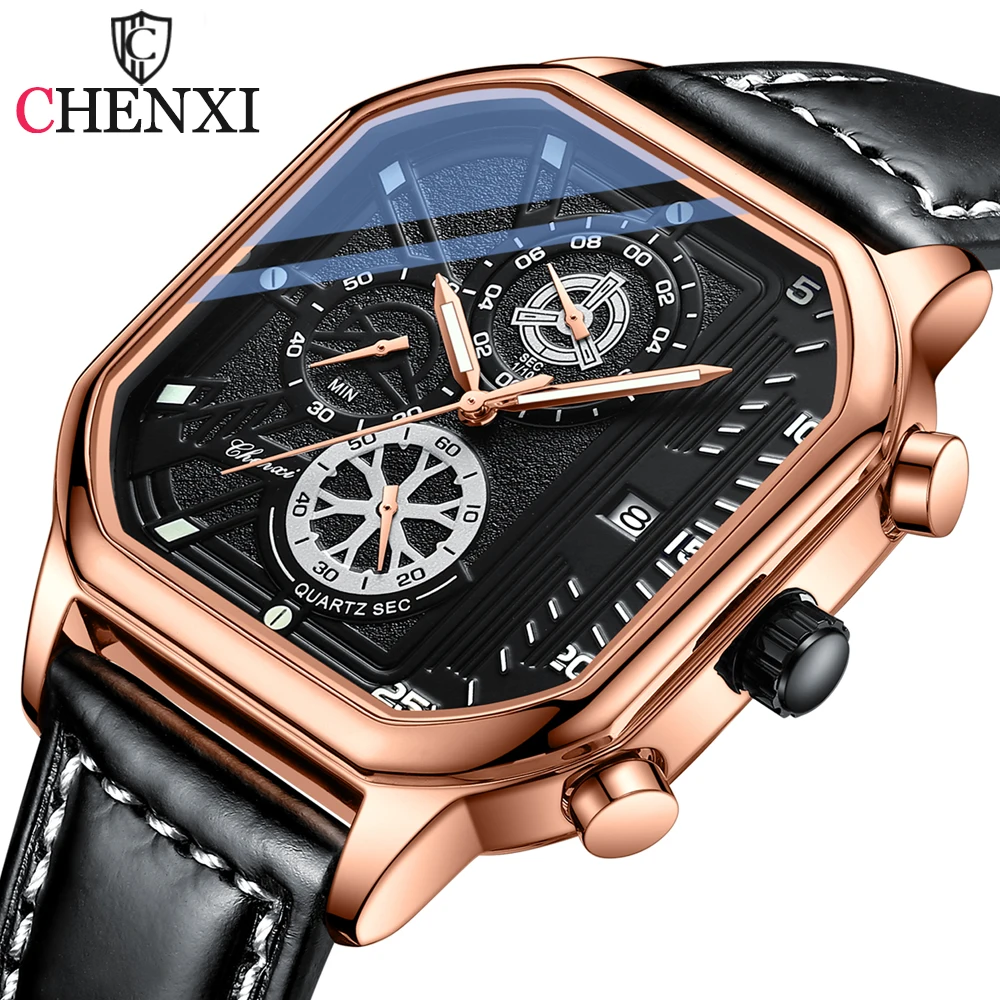 CHENXI Relogio Masculino Men Watches Luxury Famous Top Brand Men\'s Fashion Casual Dress Watch Military Quartz Wristwatches