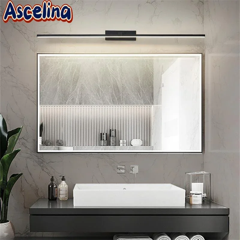 Modern LED Wall Lamp For  Living Room Backdrop Bathroom Mirror Light Wall Decororation Long Strip Led Lighting Home Illumination