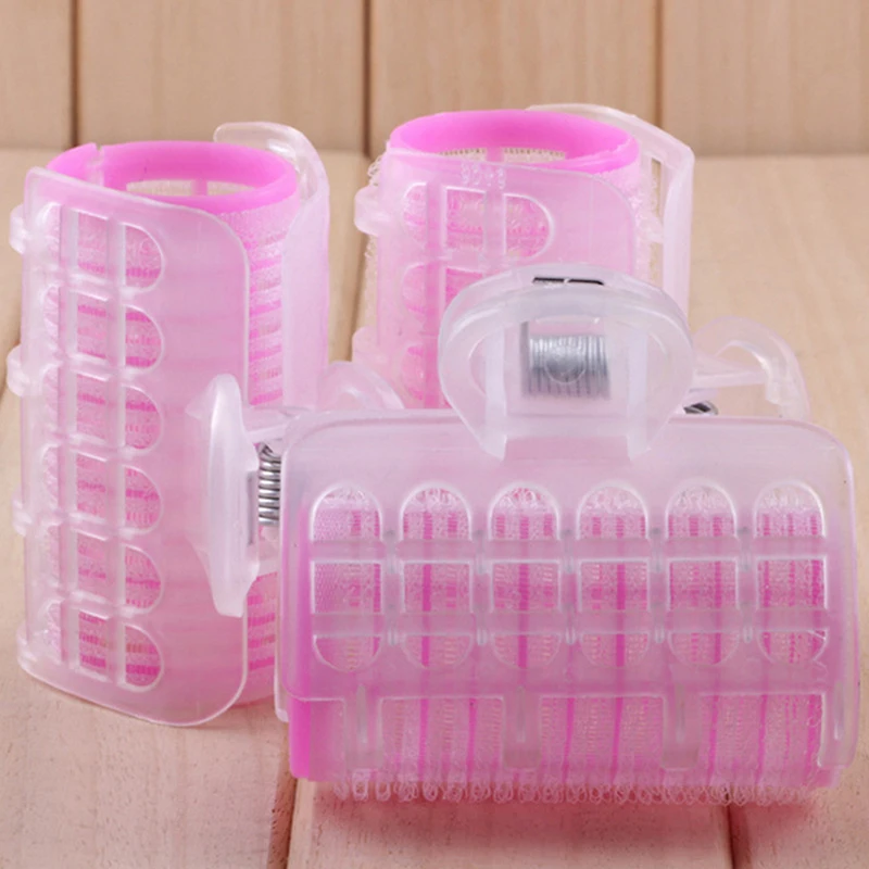 3 Cái/bộ Tự Cầm Nắm Tóc Con Lăn Bộ Nhựa Móng Vuốt Lớn Nhỏ Làm Tóc Uốn Dụng Cụ Cho Nam, trẻ Em, Phụ Nữ