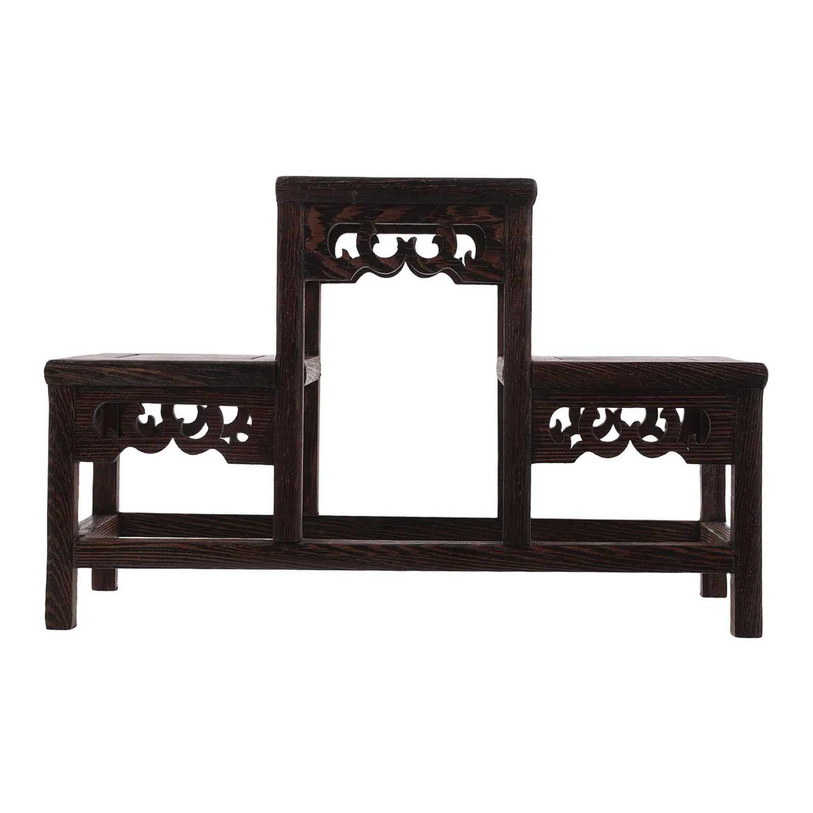 

Rack Shelf 3 Tier Wood Stand Wooden Vintage Charm Natural Storage Modern Wooden Bookshelf Decorative