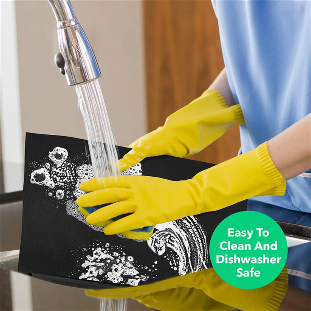 100% Non-Stick Reusable Mats for Gas, Charcoal or Electric Grills - Easy to Clean image 6