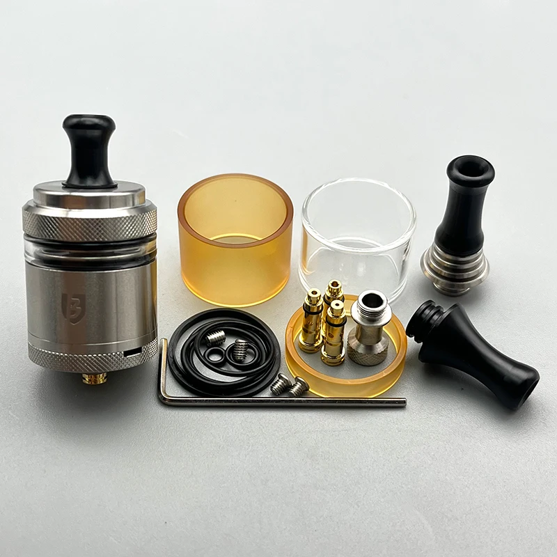 DSX berserker V3 MTL RTA ถังฉีดน้ำ316SS 2มล./6มล. 24มม. อุปกรณ์เสริมสร้างใหม่ได้กับ V3ขนาดเล็ก bskr