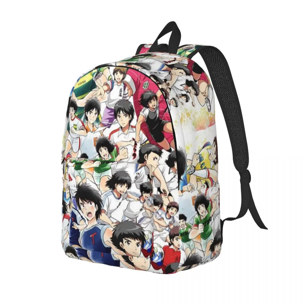 Captain Tsubasa Anime Backpack Middle High College School Student Football Manga Book Bags Teens Daypack Outdoor