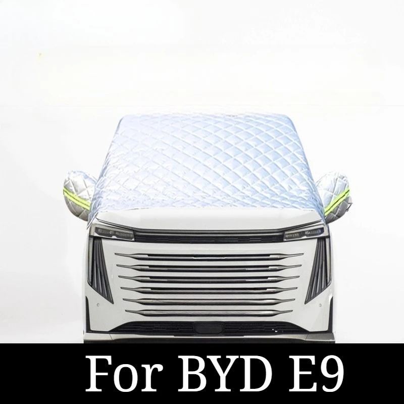 

Для BYD E9 автомобильный чехол на лобовое стекло, специальный снежный блок для защиты от замерзания, утолщенная защита от снега и мороза зимой