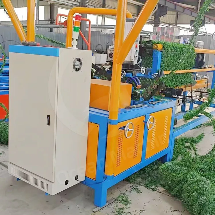 آلة سياج ربط سلسلة يتم التحكم فيها PLC معدات نسيج شبكة سلكية أوتوماتيكية لمشاريع سياج الحديقة