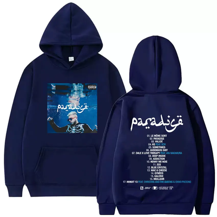 مغني الراب هامزا جولة 2025 غلاف الألبوم هودي رجالي الهيب هوب القوطية كم طويل البلوز عادية المتضخم عالية الجودة الصوف هوديس #3