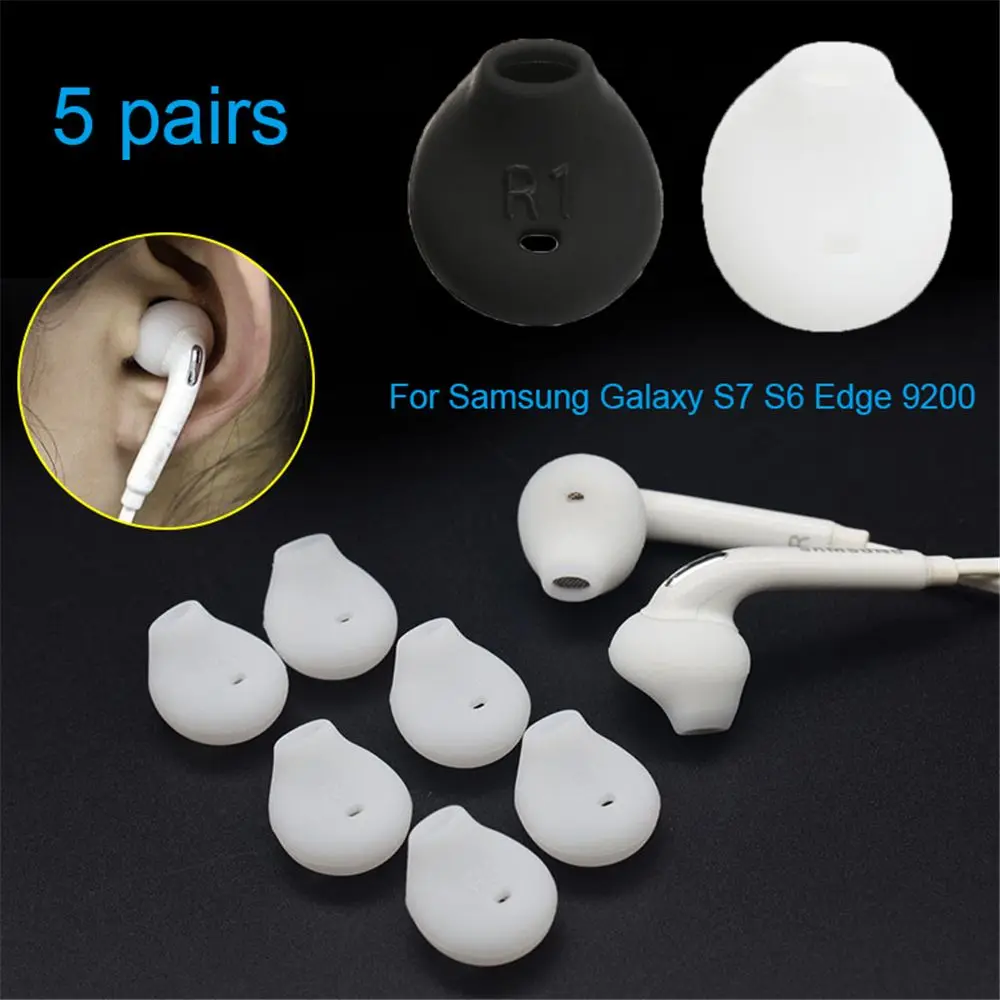 

10Pcs Soft Silicone Ear Pads Eartips For Samsung Galaxy S7 S6 Edge 9200 In-ear Headphones Earphone Earpads Ear Pads High Quality