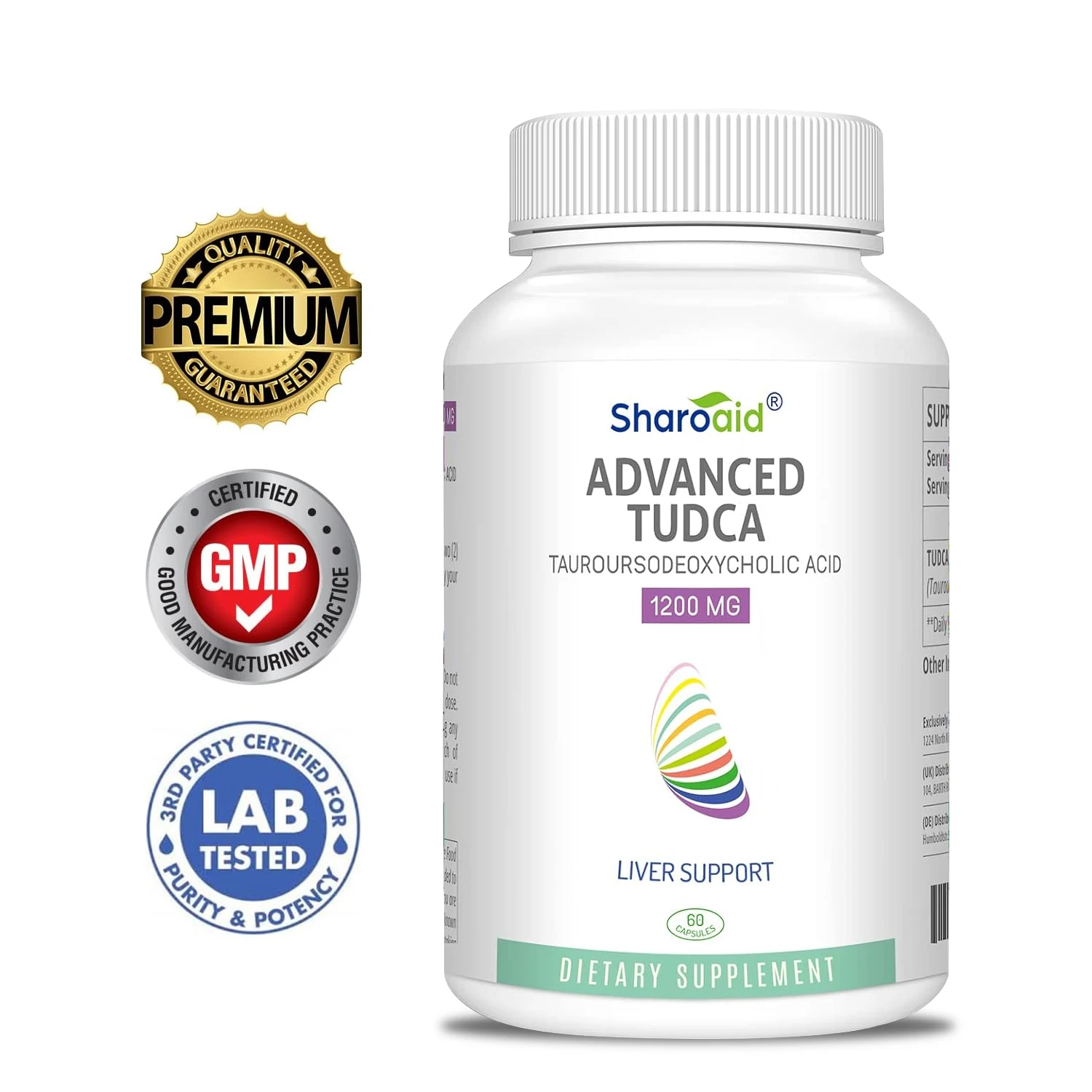 

TUDCA Supplement Bile Salt Complex Capsules for Liver Cleansing and Digestive Health -60 Capsules