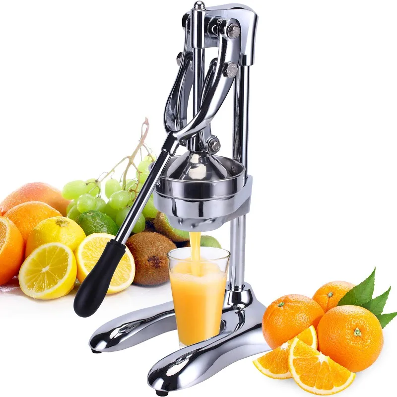 Aluminum Alloy Professional Citrus Juicer, Heavy Duty Orange Juice Squeezer, 304 Stainless Steel Orange Crusher Lemon Squeezer