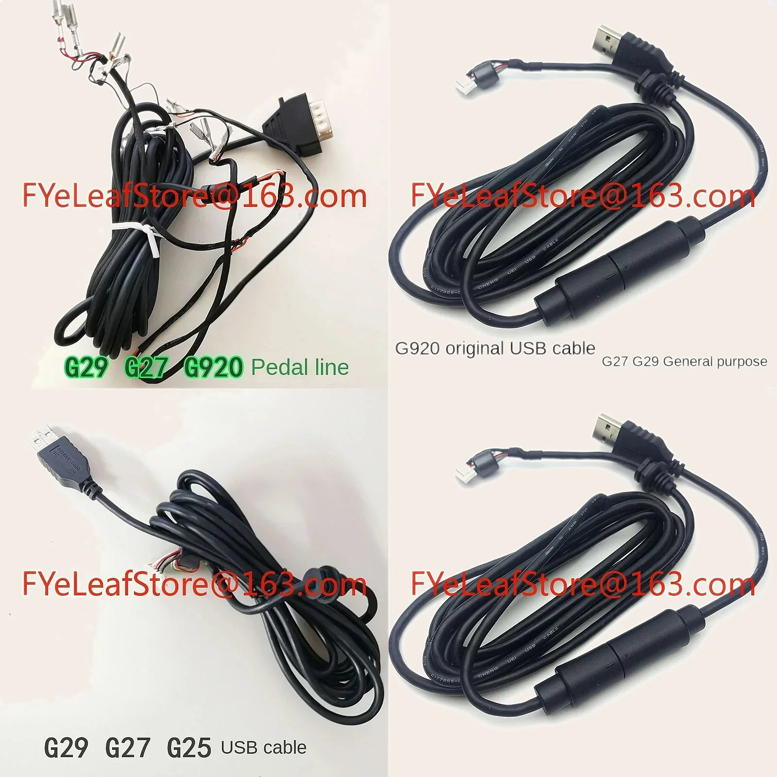 USB Cable Pedal Wire for G29 G27 G920 Steering Wheel Accessories