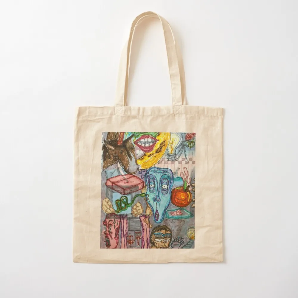 Abstract Sketch Tote Bag hand bags reusable shopping bag tote bags cloth bags