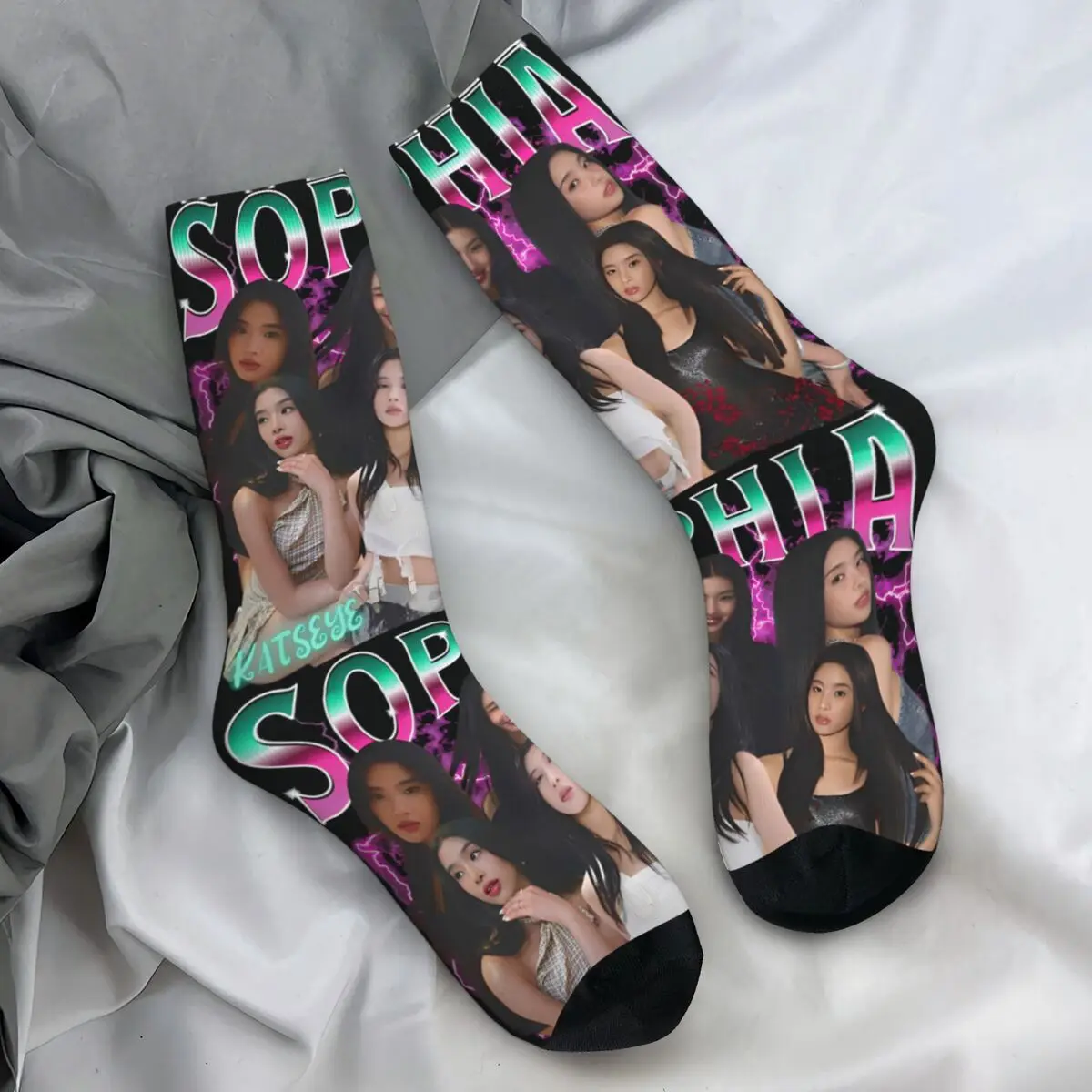 

Мужские носки Katseye Sophia, чулки, весенние готические дышащие носки, противоскользящие носки для скалолазания с принтом