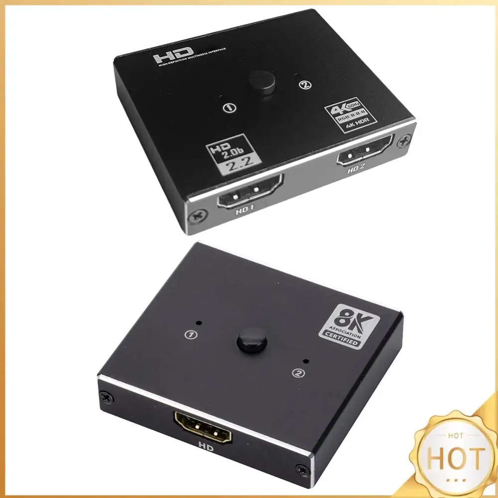 

4K/8K 60Hz HDMI-Compatible Switcher Splitter 1x2/2x1 HDMI-Compatible Hub HDMI-Compatible Switcher Switcher Box for PS 4 TV Box