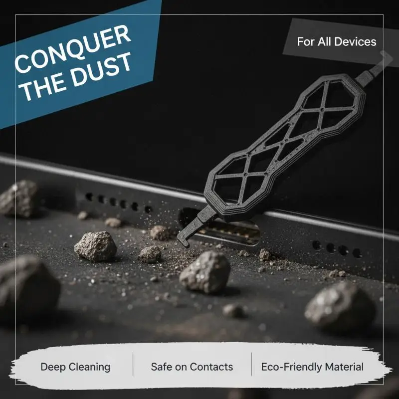 Portable Multifunctional USB C Port Cleaner 1/10PCS Dual-End Dust Remover Tool for Home Office Travel Use