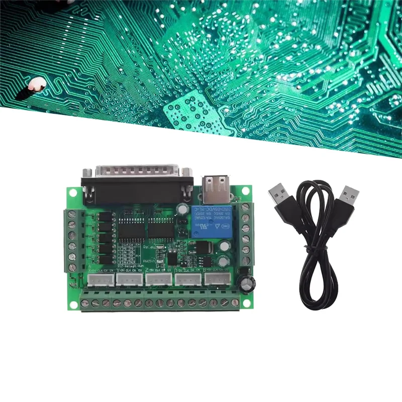 AF95-MACH3 Engraving Machine 5 Axis CNC Breakout Board With Optical Coupler For Stepper Motor Drive Controller