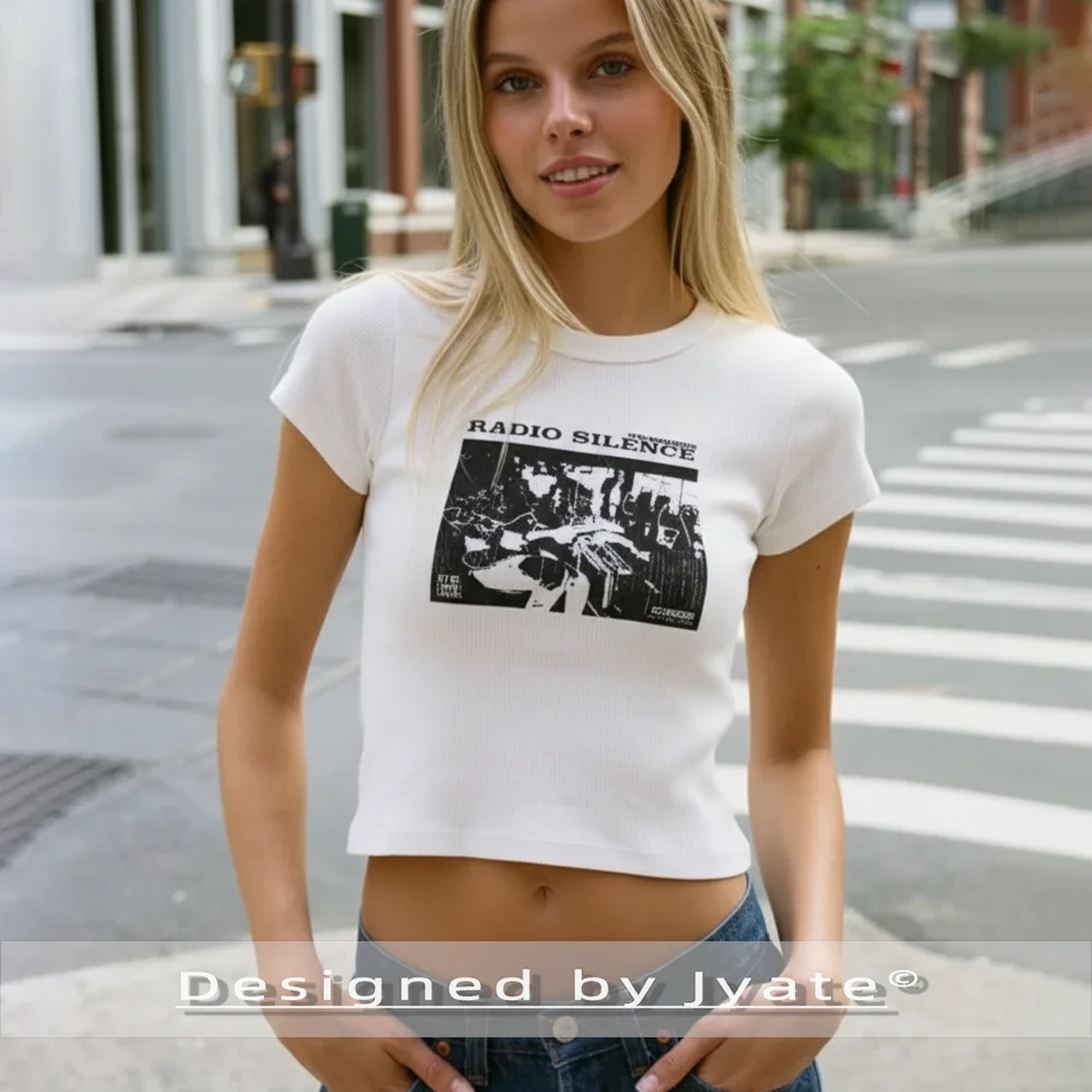 

Sweetbabe Ribbed Graphic T-Shirt Women Summer 2025 Short Sleeve Sweet Babe Cute Tees Tops Y2K Girls Trendy T-Shirts Crop Top