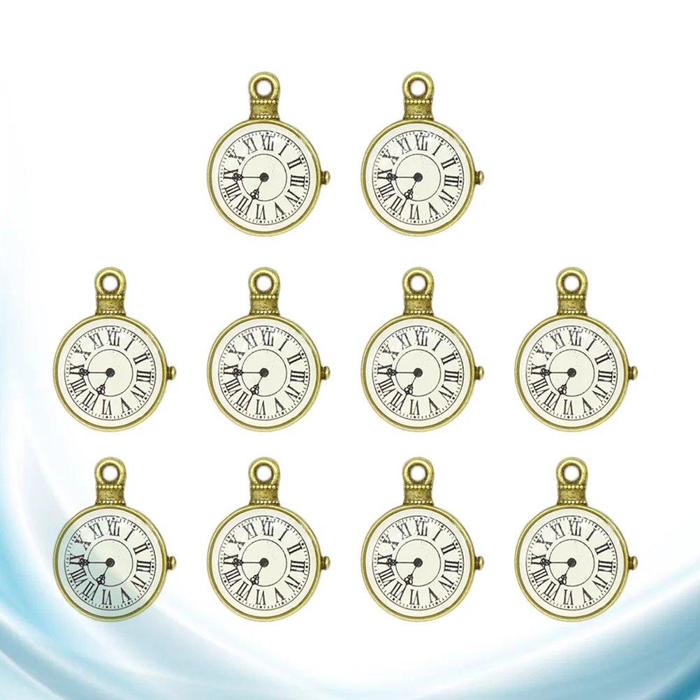 

10 Pcs DIY Charm Pendant Vintage Jewelry Charms Making Pendants Steampunk Alloy