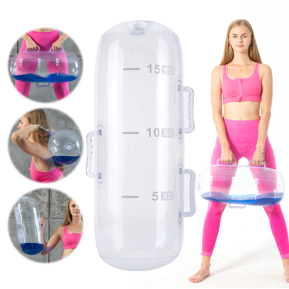 Fitness Aqua Bag Adjustable Water Bag 5/10/15Kg Water Weights Aqua Bag Fitness Equipment for Strength Training