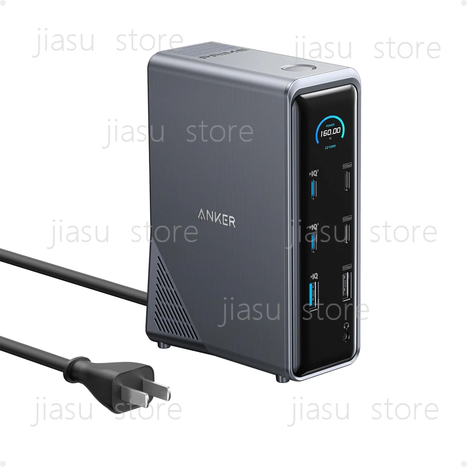 Anker A83B6 Prime Docking Station, 14-Port with 160W Max Output, 10Gbps Fast Data Transfer, Real-Time Smart Interface