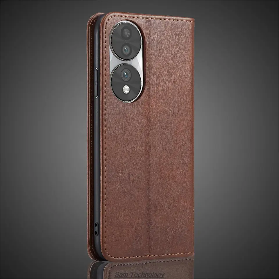 Funda magnética de cuero tipo flip con soporte para Huawei Honor 70 Honor70 6.67 pulgadas con bolsillo 4