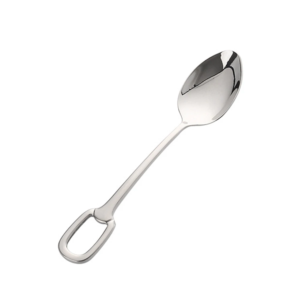 

304 Stainless Steel Teaspoon Polished Spoons Coffee Teaspoons Soup Rust-resistant Hotel Use