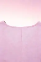 Plus Size Pink Textured V Neck Tunic Top, Batwing Short Sleeve Pocket Loose Blouse for Curvy Women, Lightweight Summer Casual Co - Image 6