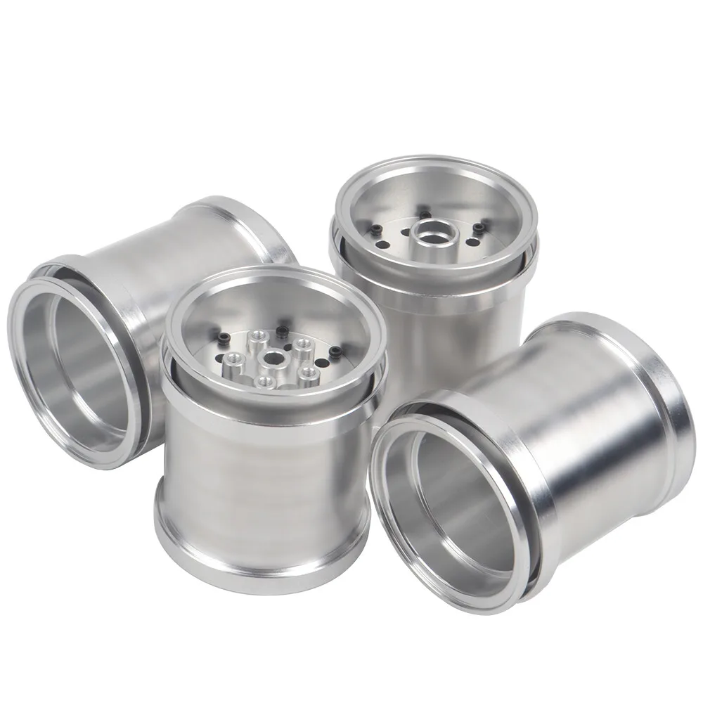 

4 шт./компл. колеса с бусинами из алюминиевого сплава, подходящие для Tamiya CW01 Unimog Midnight Pumpkin, детали ланчбокса