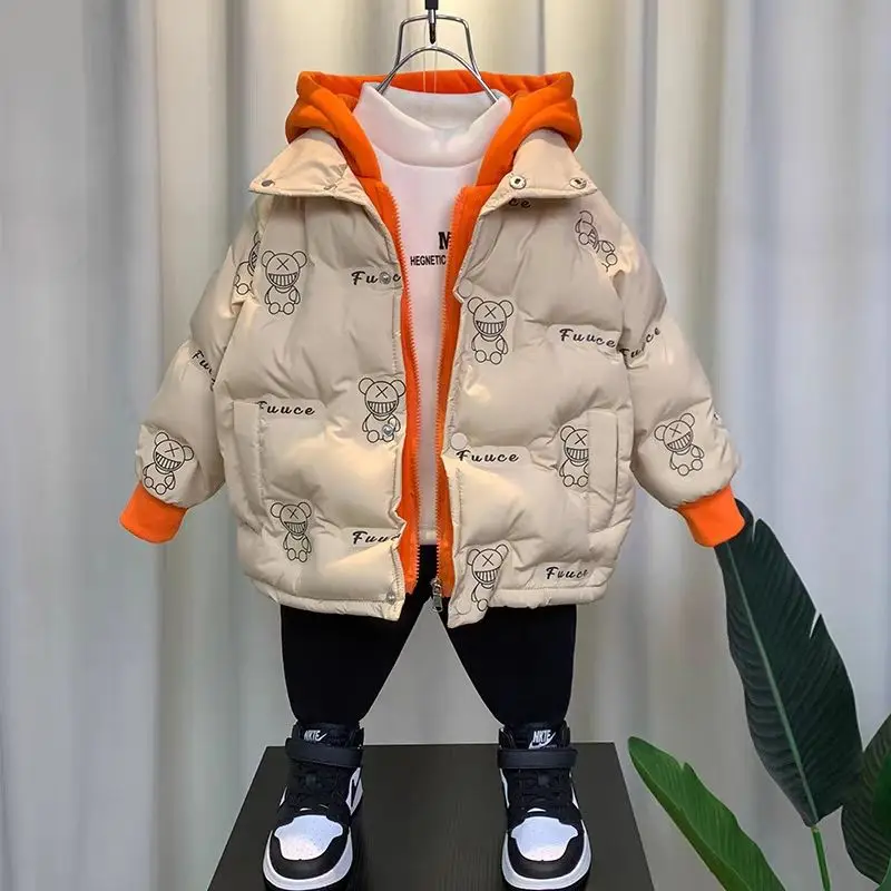 

3-10 Years Old Boy's Thick Coat Autumn And Winter Children's Warm Jacket Fashion Kid's Down Jacket Baby Clothes