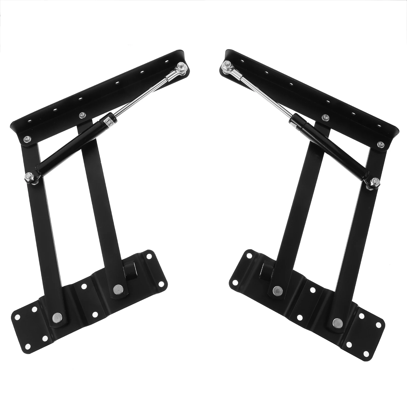 

Folding Hydraulic Lift 26kg Capacity Black Coating Anti corrosion Desk Mechanism Hardware Tea Table Bracket Adjustable Easy