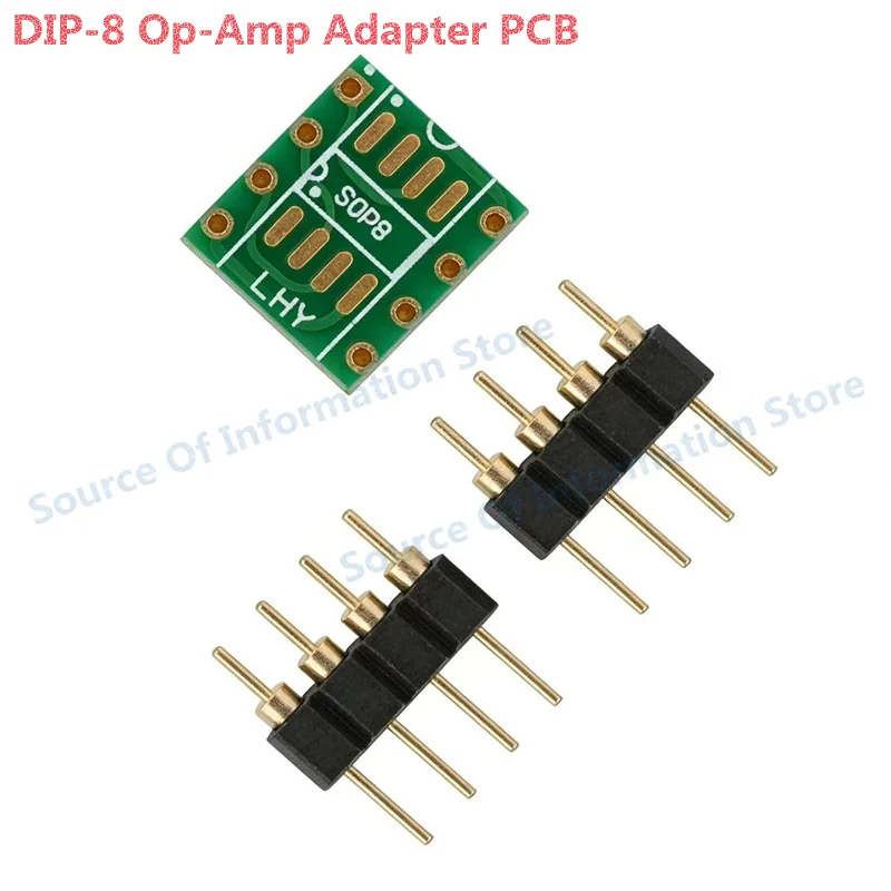 10Pcs,  DIP-8 Op-Amp Conversion Adapter PCB Surface Mount SOIC8 to Through-Hole