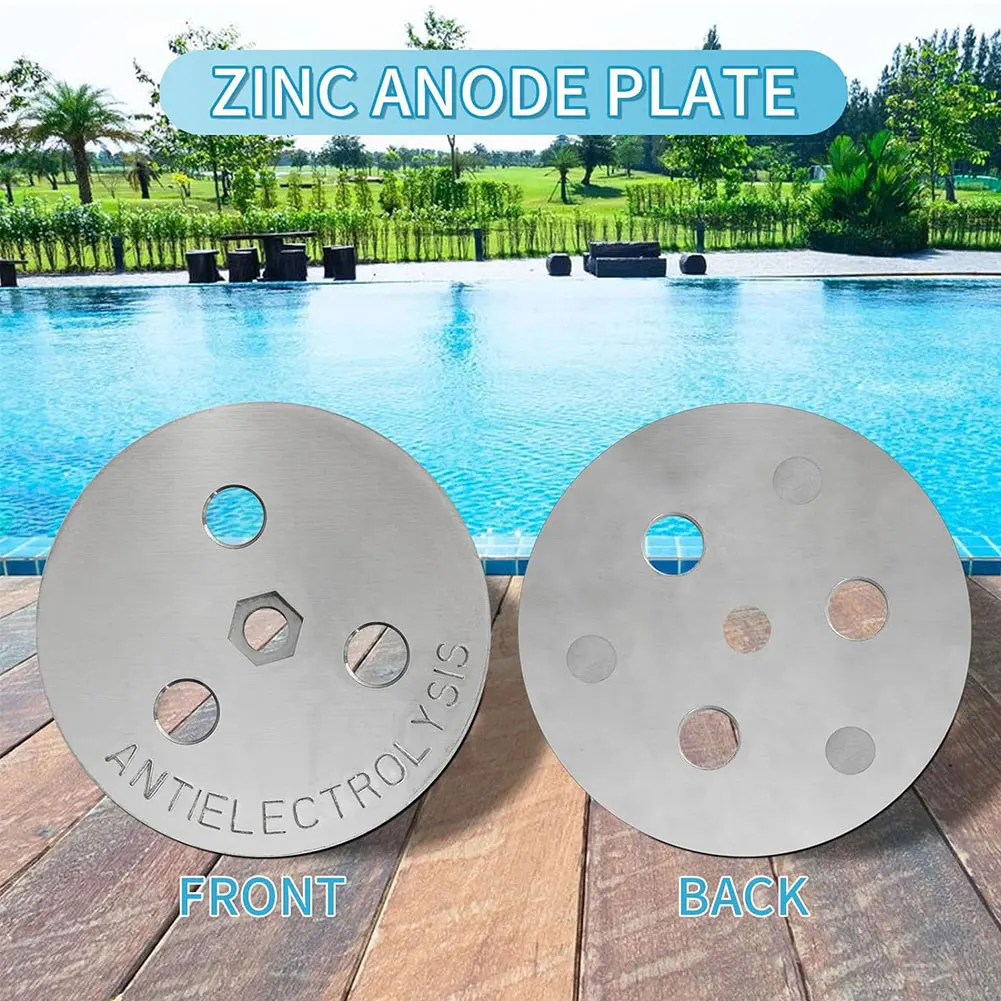 

Anti-Electrolysis Weight Salt System Pool Skimmer Basket Zinc Anode Weight Zinc Anode Plate for Salt System Swimming Pools