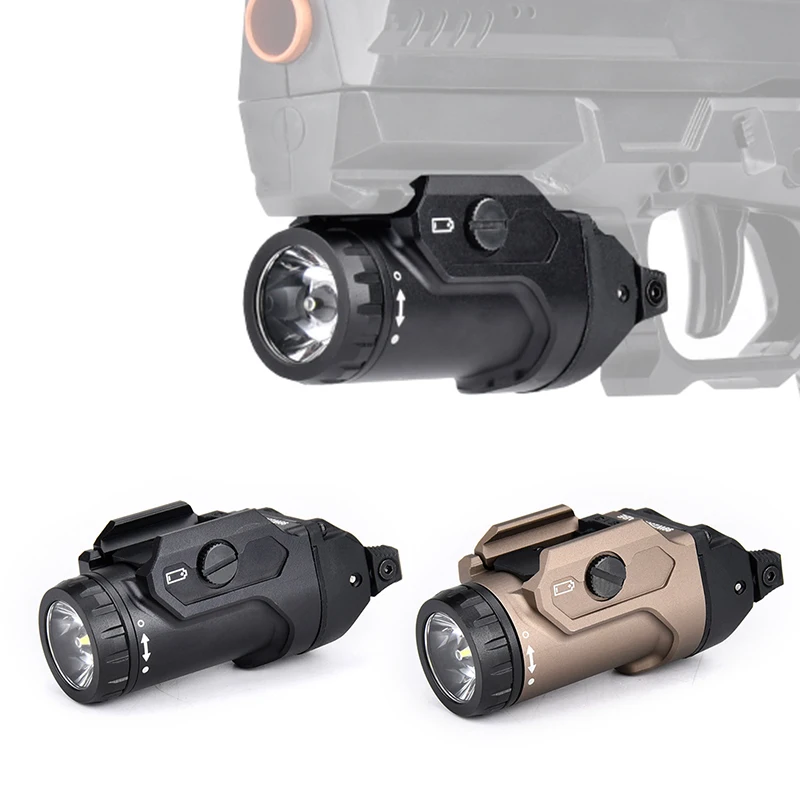 

WADSN FOXTROT1X 800lm подвесной фонарик тактический светодиодный фонарь для охоты пневматический пистолет разведывательный 20 мм трековое освещение оружие