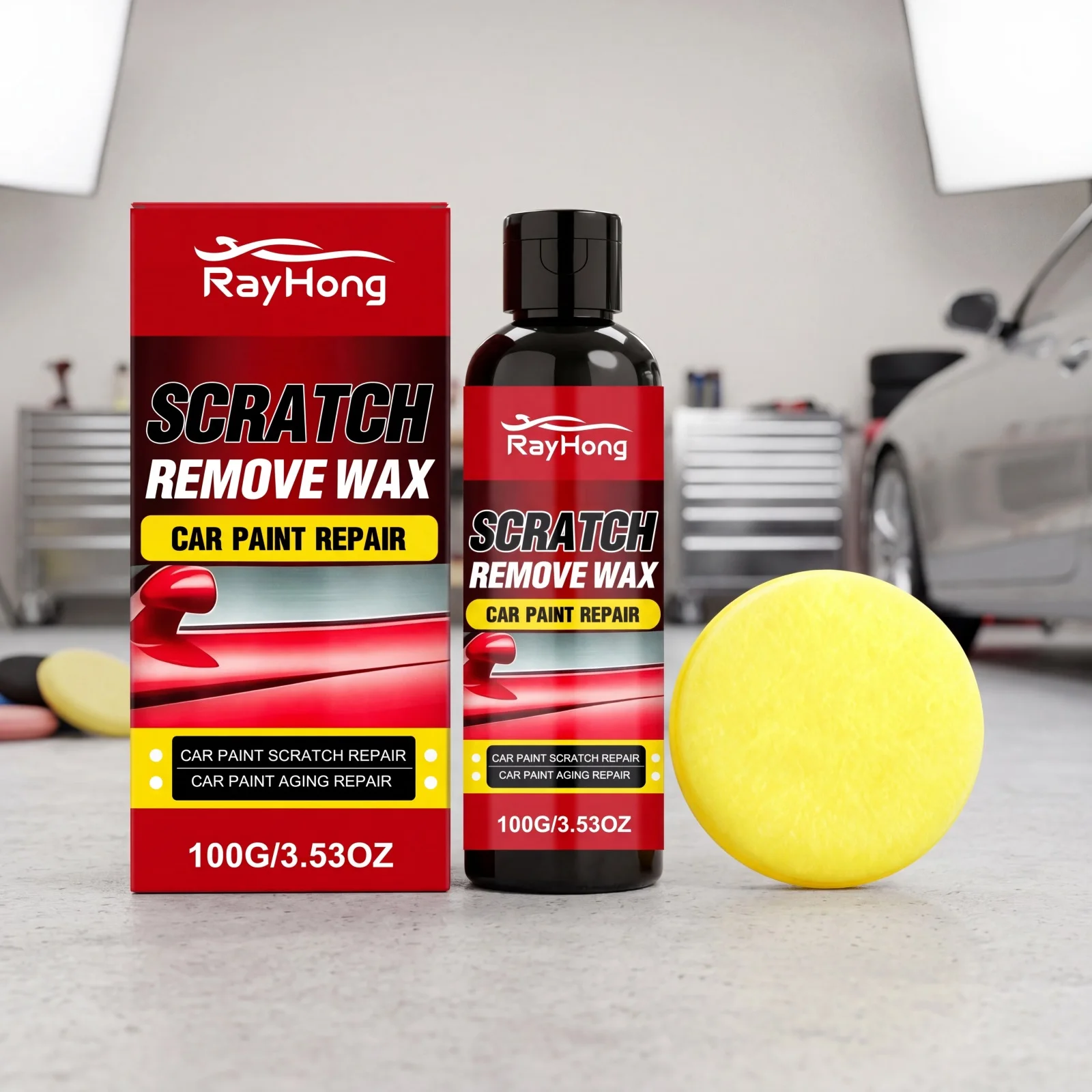 Car Scratch Repair Paste Remove Swirl Marks Paint Maintenance Renovation Restores Smooth Shine Surface Paint Grinding Polish Wax