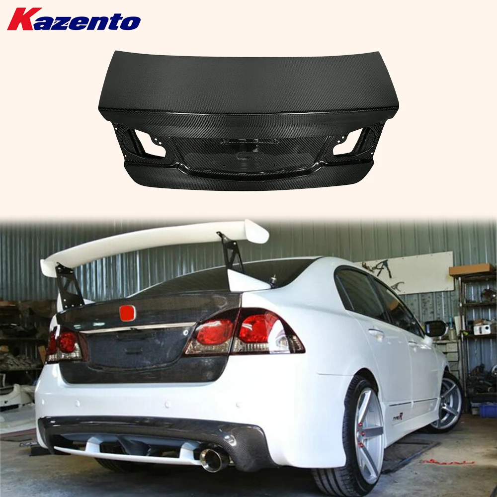 

For Honda Civic FD2 2006-2011 OE Style Carbon Fiber Rear Trunk Boot Lid