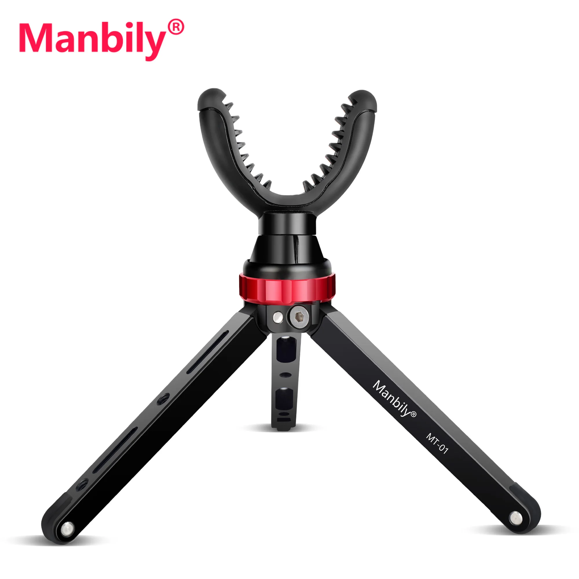 Manbily Portable Rifle Clamp Rest Head Shooting Rest Tripod Stick For Hunting Shot Camping Support Mount Holder Aluminum