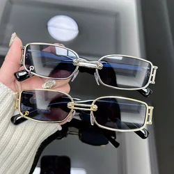 Vintage Square Sunglasses Women Brand Designer Retro Black Sun Glasses Female Fashion Small Frame Punk Mirror Oculos De Sol