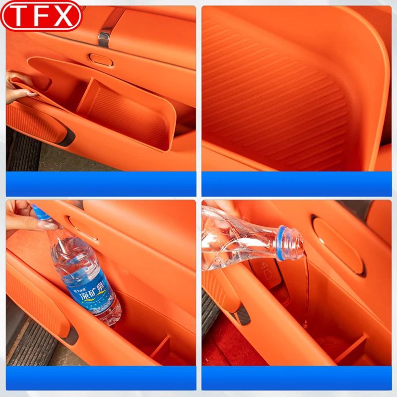 For Lynk&co 900 2025 Car Styling Door Storage Box TPE Door Slot Storage Box Storage Pocket  Box Auto Modification Accessories