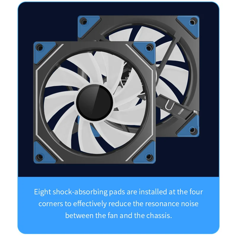 Imagem -05 - Fan 120 mm Argb Light Effect Cpu Cooling Fan 12cm 4pin Pwm Fans Compatível com 360 mm Water Radiator Teucer-lz4pro Case