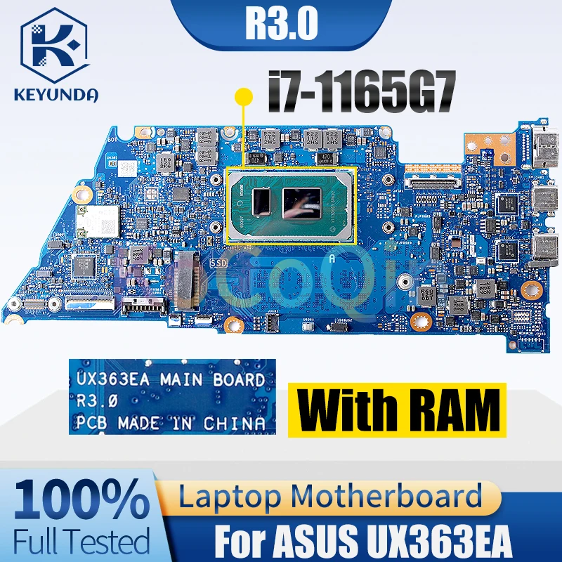 R3.0 For ASUS UX363EA MAIN BOARD SRK02 i7-1165G7 With RAM Notebook Mainboard Full Tested