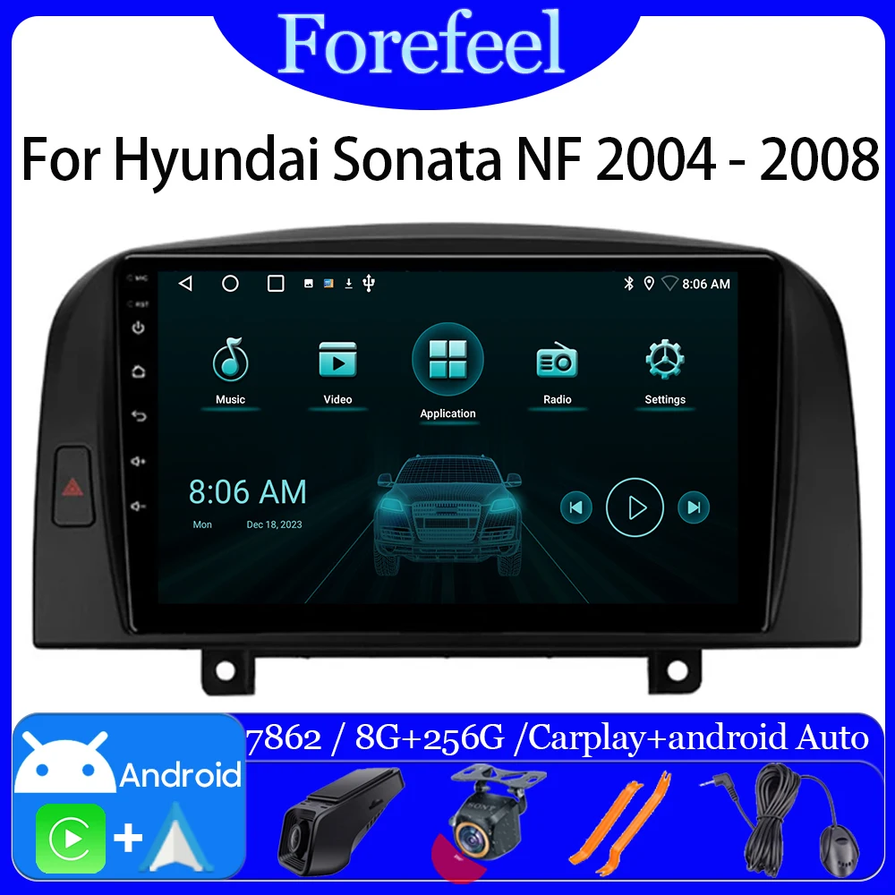 4G WIFI For Hyundai Sonata NF 2004 - 2008 Navigation GPS Android Auto Car Radio Video Player Multimedia Stereo DSP No 2din DVD